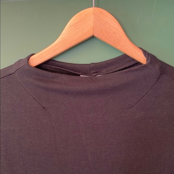 J. Jill Womens L LUXE Pure Black Crew Neck Sleeveless Sheath Maxi Dress - Picture 3 of 8